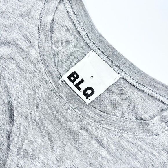 B.L.Q. grey bodycon midi length long sleeve stretch contour dress 0 - Picture 3 of 11